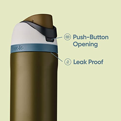Owala FreeSip Insulated Stainless Steel Water Bottle with Straw, 32 Oz Q2330