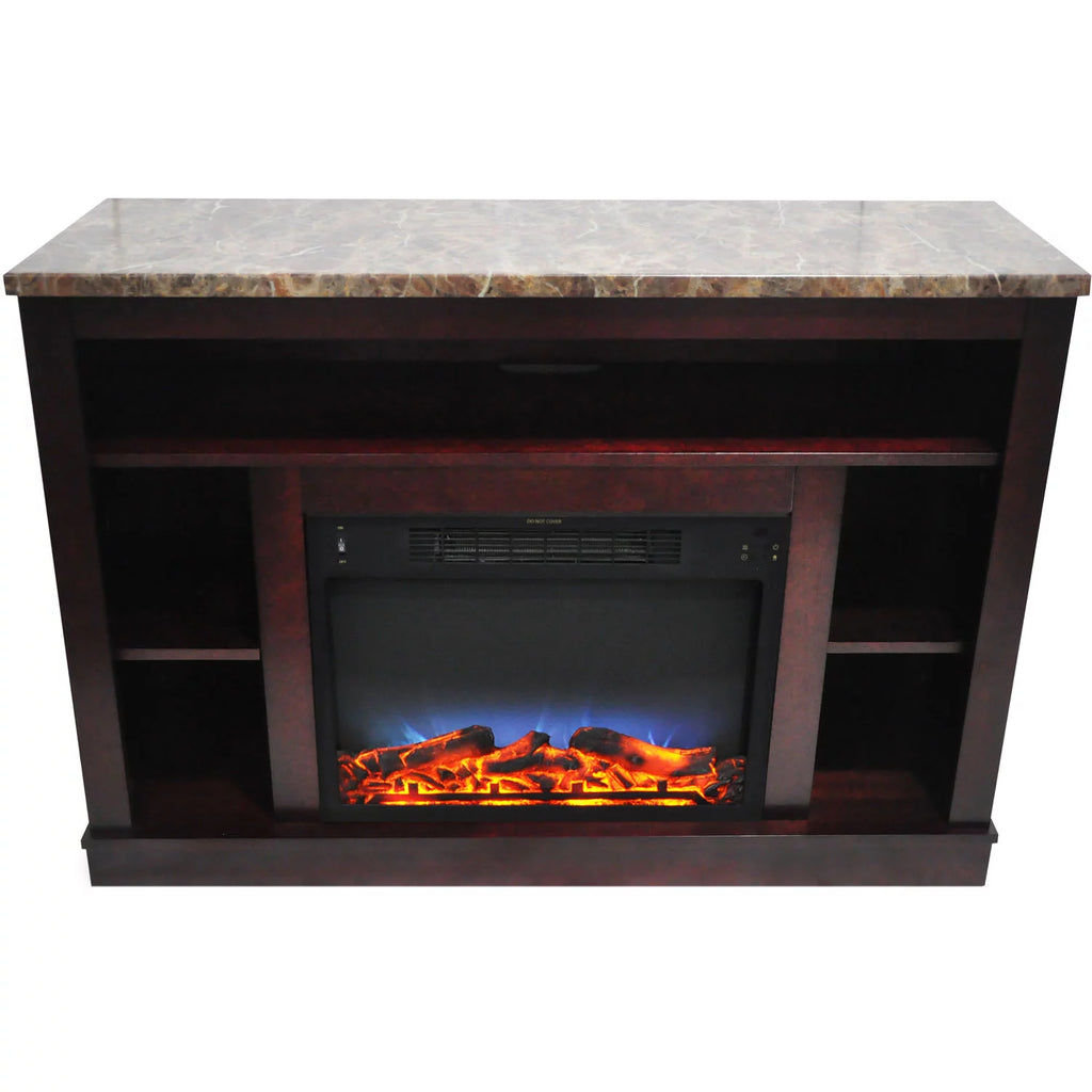 Cambridge Seville 47" Freestanding Electric Fireplace with Remote, Mahogany Mantel P837