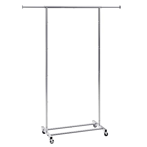 VEVOR Heavy Duty Clothes Rack, Double Hanging Rod, Adjustable Height, 600 lbs Capacity P7800
