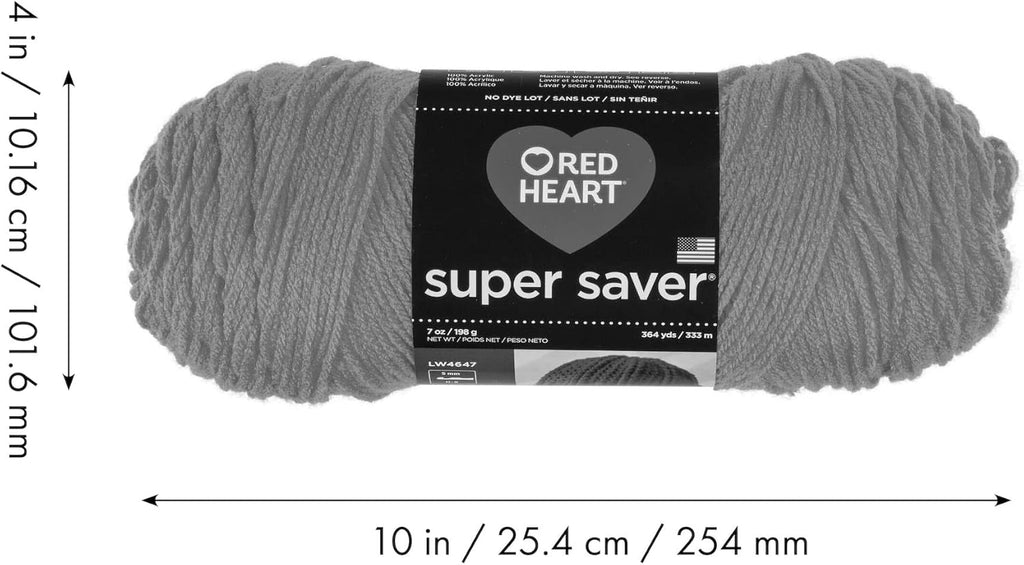 Red Heart Super Saver Medium Purple Yarn 3 Pack - Acrylic Worsted for Knitting & Crochet S70062