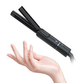 Ceramic Mini 1 inch Curling Iron for Short Hair, Small Hair Curler Iron for Travel, Dual Voltage Curling Wand for Worldwide Trip(Baby Blue)