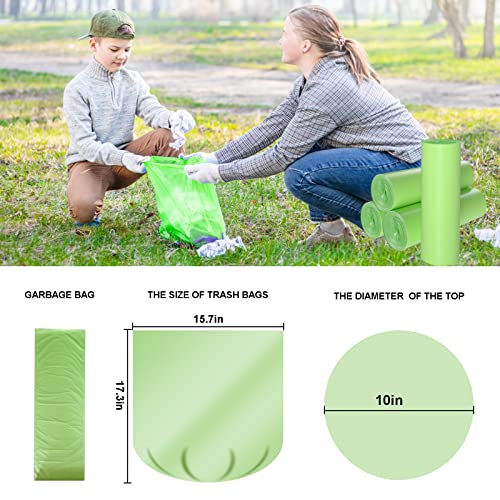 Biodegradable Trash Bags 4-6 Gallon, 100 Counts, Extra Thick Y849789