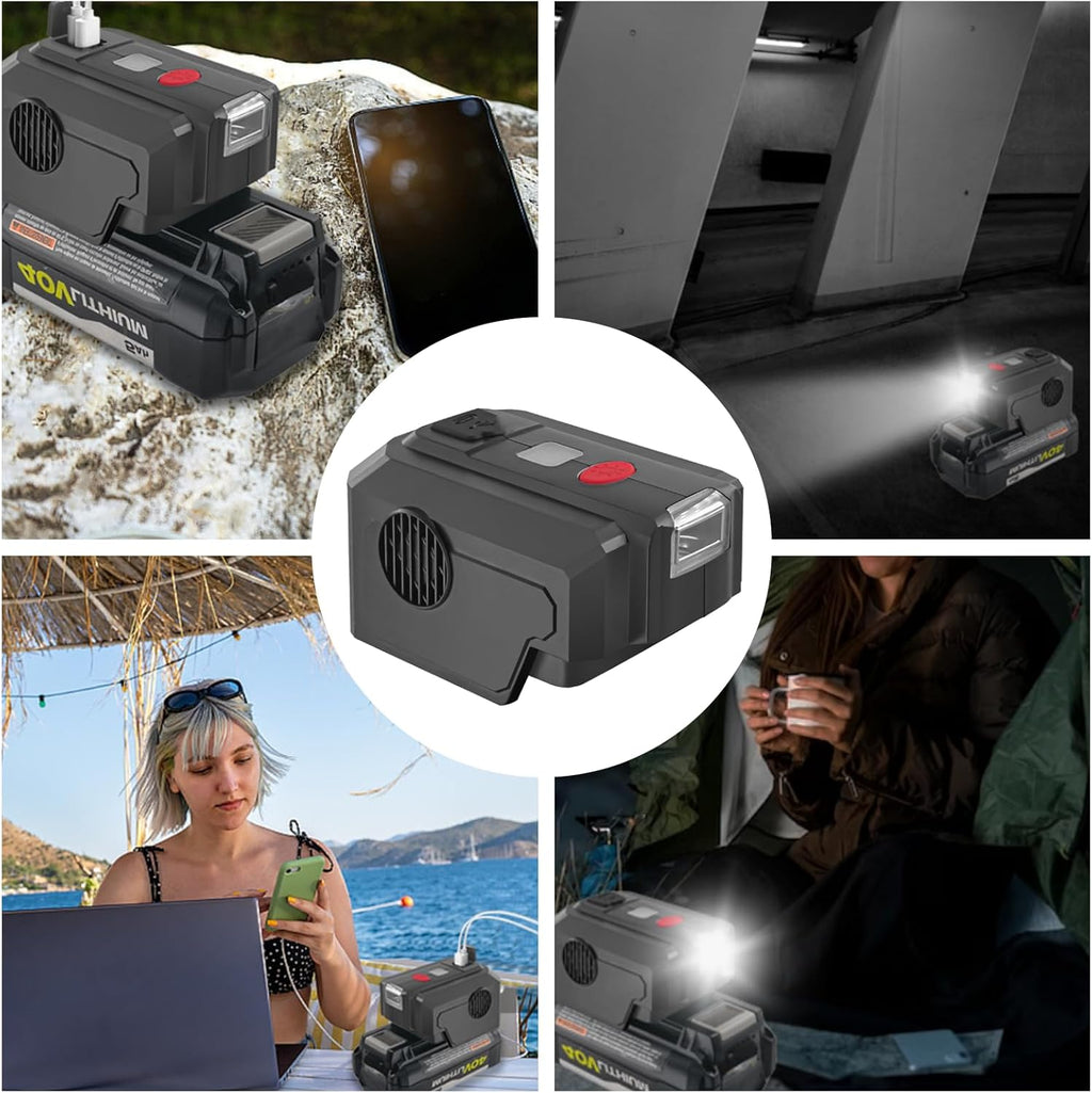 Ryobi 40V Battery Power Inverter 200W DC to AC 110V with USB & Type C U553