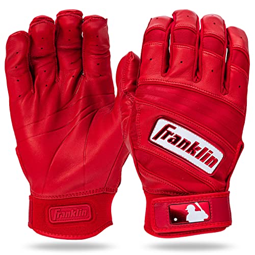 Franklin Sports MLB Baseball Batting Gloves - Natural II Batting Gloves for Baseball + Softball - Adult Batting Glove Pairs