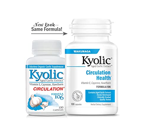 Kyolic Aged Garlic Extract Formula 106 Circulation Health, 300 Capsules P84300