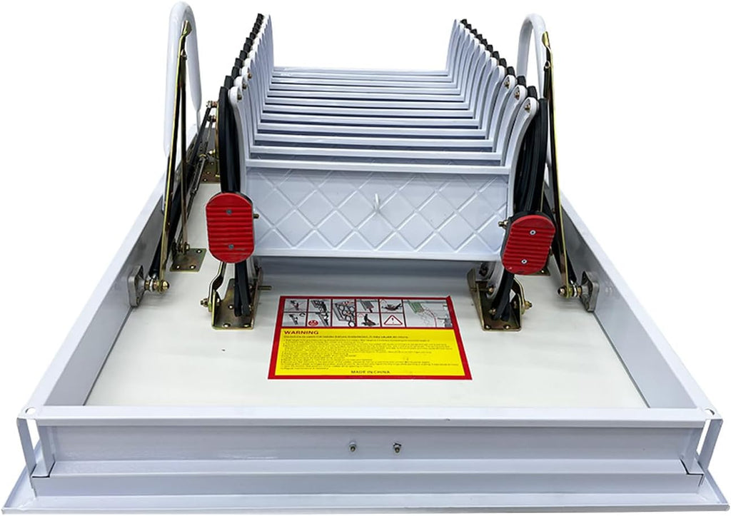 TECHTONGDA Retractable Attic Ladder 9.84ft Adjustable 660lbs Capacity P7877