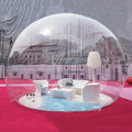Inflatable Bubble Tent Camping Tent Transparent, Bubble Tent Dome House Camping Tent 10ft with Air Blower for DIY Outdoor Backyard Camping (10ft Transparent Tent, Without Tunnel)