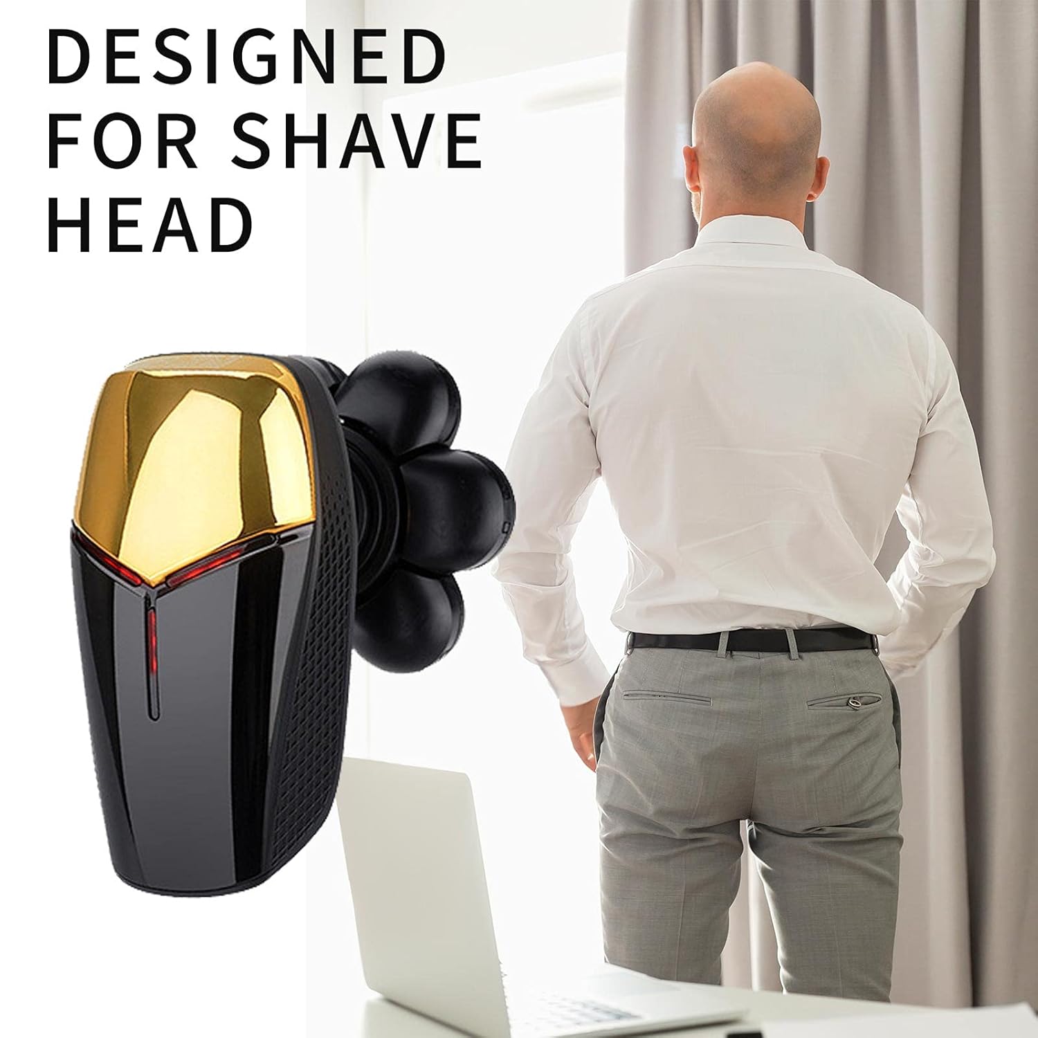 Head Shavers for Bald Men Electric Rotary 5 in 1 Grooming Kit, Rechargeable Waterproof S315