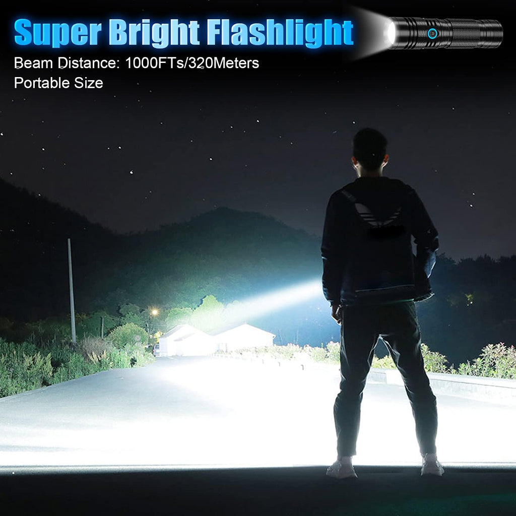XHP50.2 Rechargeable LED Flashlight, 1200 Lumens, Waterproof D163