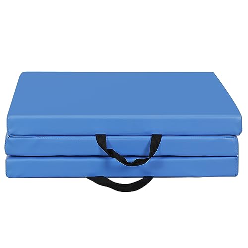 ZENY 2" Thick Tri-fold Folding Gym Exercise Mat with Carrying Handles Z840