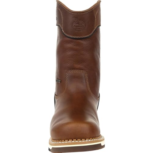 Georgia Boot Men's Brown Amp Lt Wedge Waterproof Pull-on Industrial Boot W522
