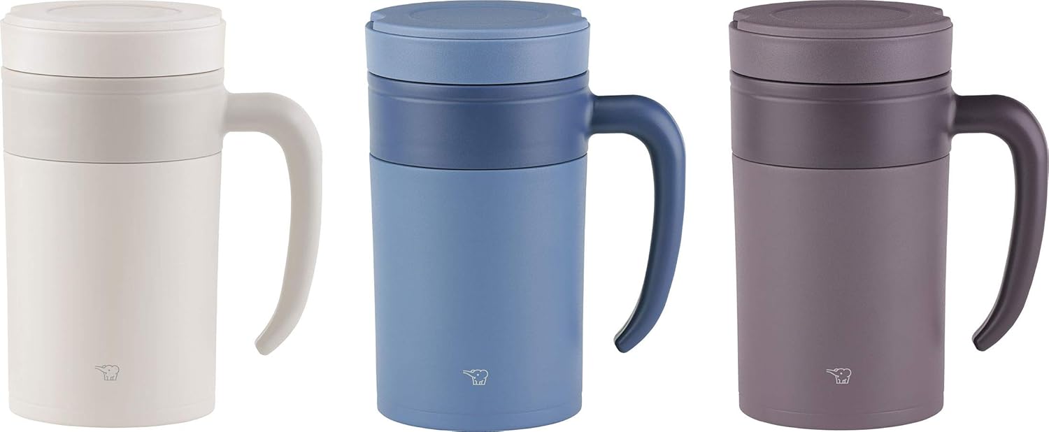 Zojirushi SE-KAE48AZ Stainless Tea Tumbler with Handle, 16-Ounce, Prussian Blue V76583