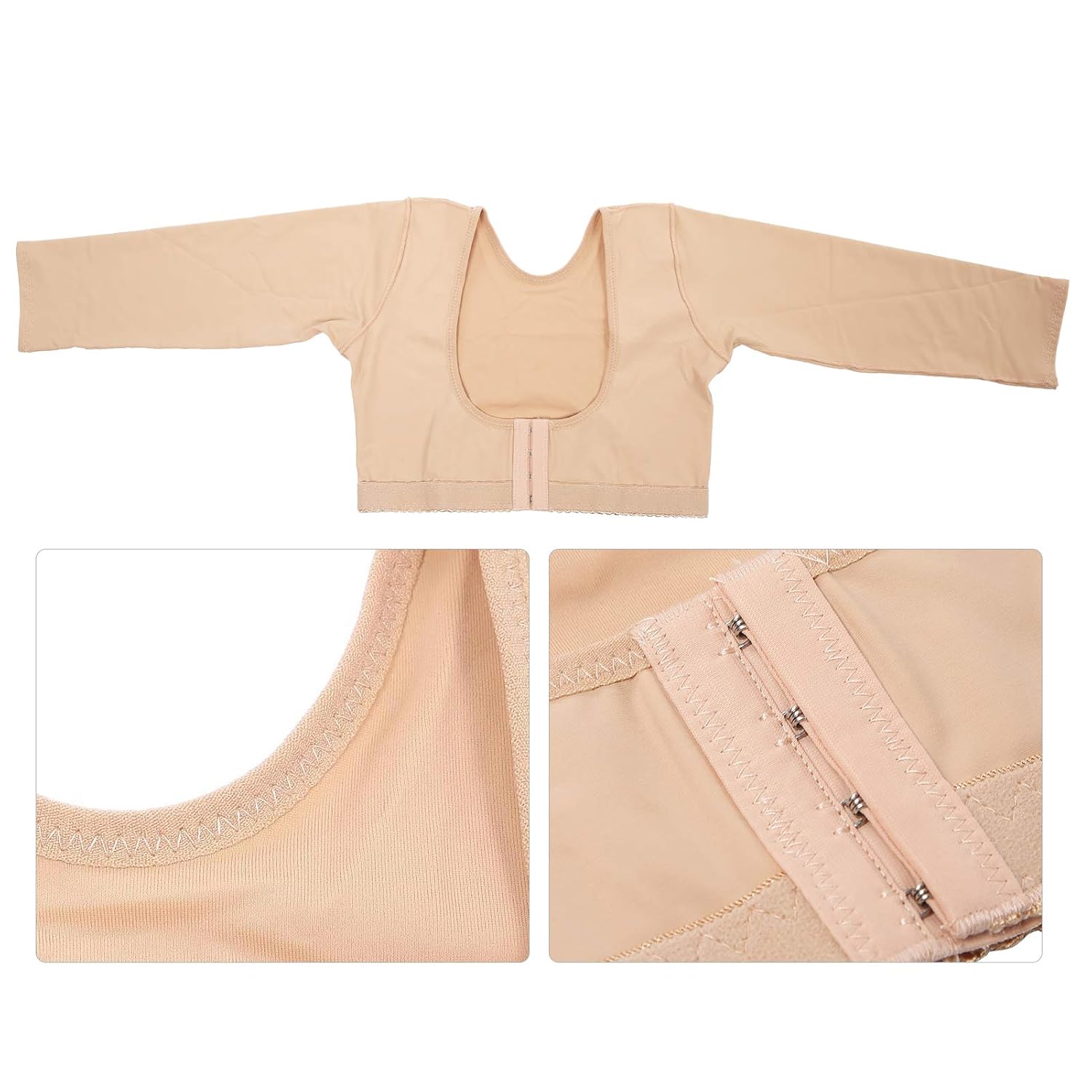 Women Posture Corrector Shapewear Compression Sleeves Back Support Vest E912112