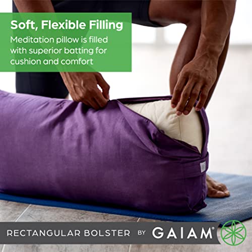 Gaiam Yoga Bolster Rectangular Meditation Pillow C46277