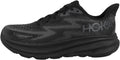 Hoka Men's Clifton 9 Sneaker, Black/Black, 10