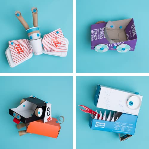 Makedo Starter 036 Cardboard Construction Starter Pack STEM Educational Toy for Kids 36 Piece K17153