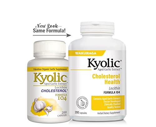 Kyolic Aged Garlic Extract Formula 104 Cholesterol Health, 300 Capsules E29183