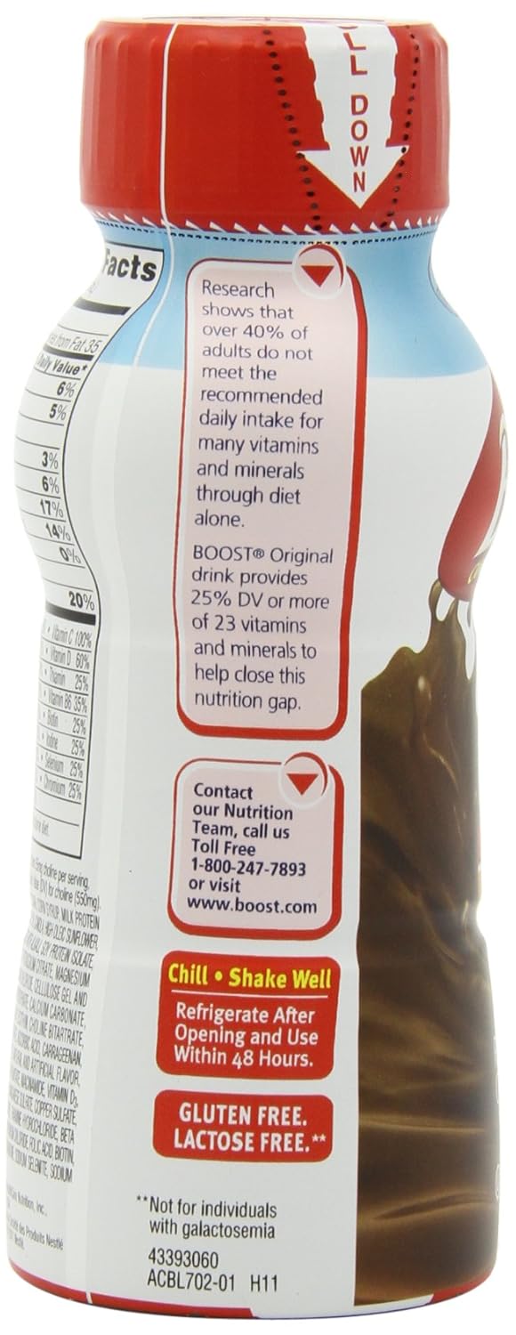 Boost Complete Nutritional Drink, Rich Chocolate, 12 Count C3360