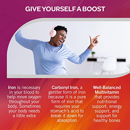 Geritol Multivitamin Supplement with B-Vitamins, Iron, 100 Tablets M7953