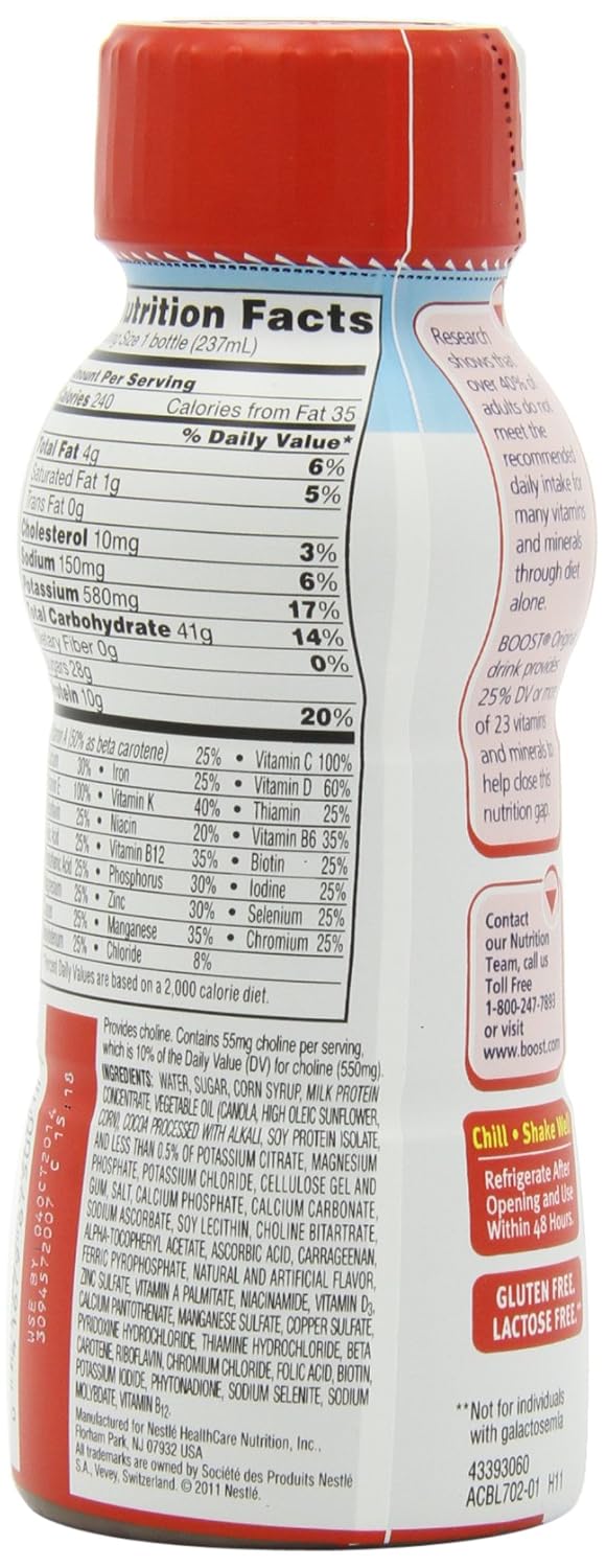 Boost Complete Nutritional Drink, Rich Chocolate, 12 Count C3360