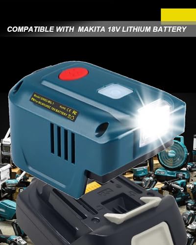 150W Power Inverter for Ryobi 18V Battery, 110V-120V Portable with USB & AC Outlet I881