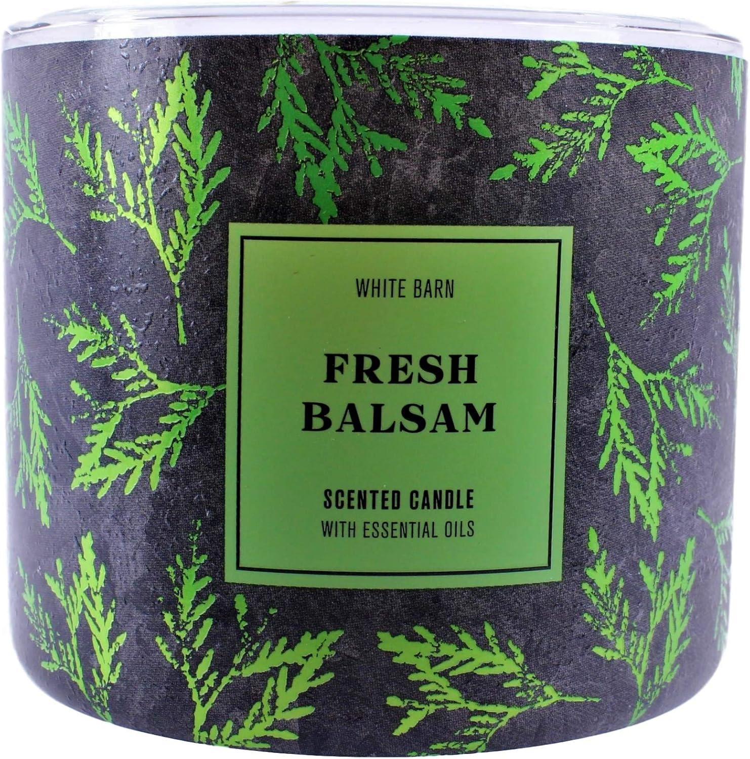 White Barn Bath & Body Works Fresh Balsam 3 Wick Candle 14.5oz Z459