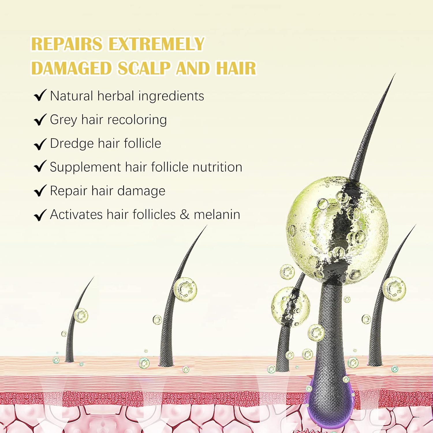 2Pack 5% Minoxidil Hair Growth Serum for Men and Women E608144