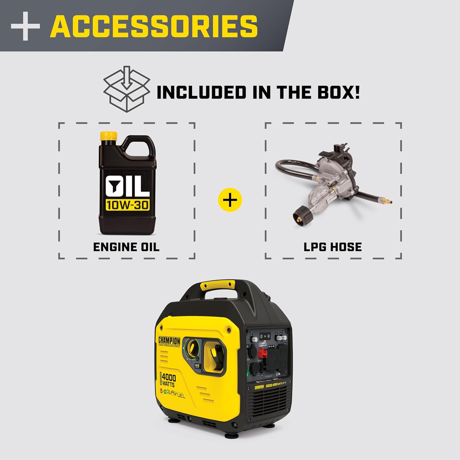 Champion Power Equipment 4000-Watt Dual Fuel Portable Inverter Generator Z9799