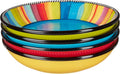 Certified International Sierra 9" Soup/Pasta Bowl, Set of 4 Assorted Designs, Multicolor