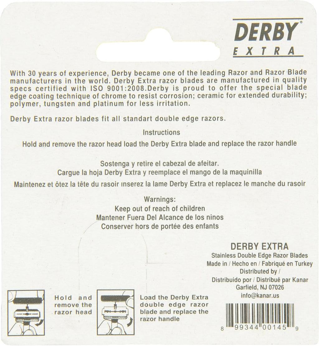 Derby 250 Extra Double Edge Razor Blades J6636