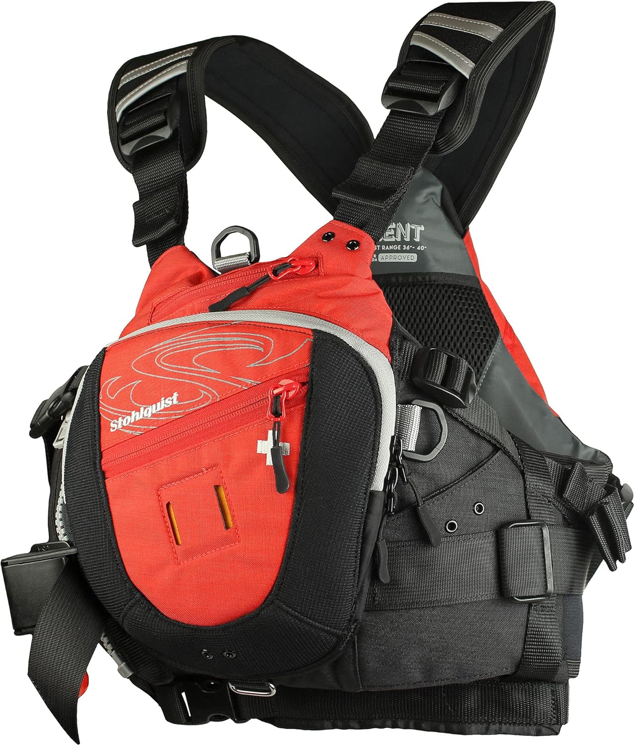 Stohlquist Descent Rescue Lifejacket PFD Red S/M Z378519