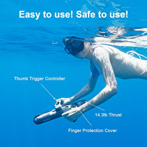 Waydoo Subnado Underwater Scooter, Thumb Controlling Sea Scooter for SUP, Diving, and Snorkeling N702436