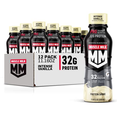 Muscle Milk Pro Advanced Nutrition Protein Shake, Strawberry, 11.16 Fl Oz, 12 Pack C1440
