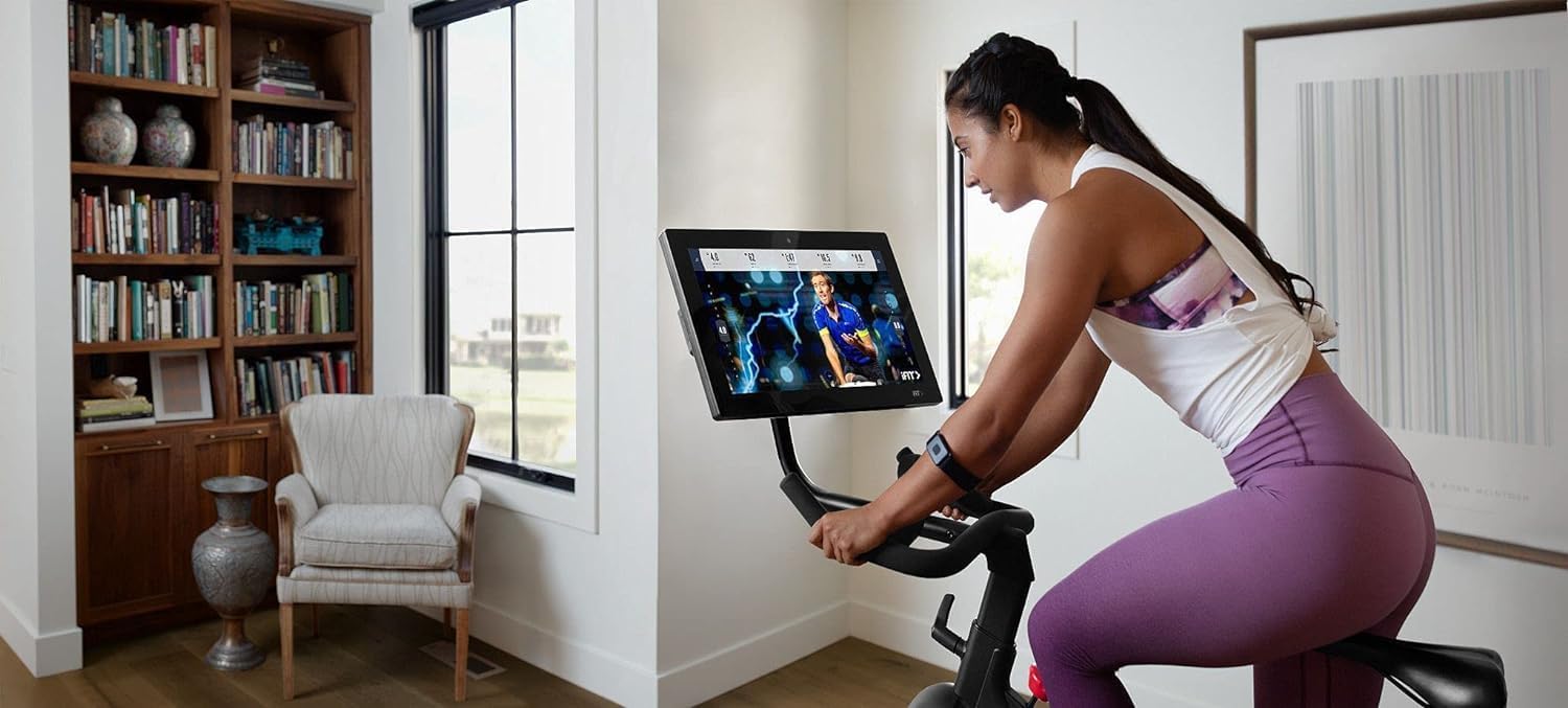 Proform Studio 22 Pro Exercise Bike with 22" HD Touchscreen and 24 Resistance Levels - Black J1539
