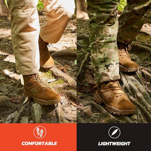 Maelstrom Military Tactical Work Boots for Hiking and Combat N3802