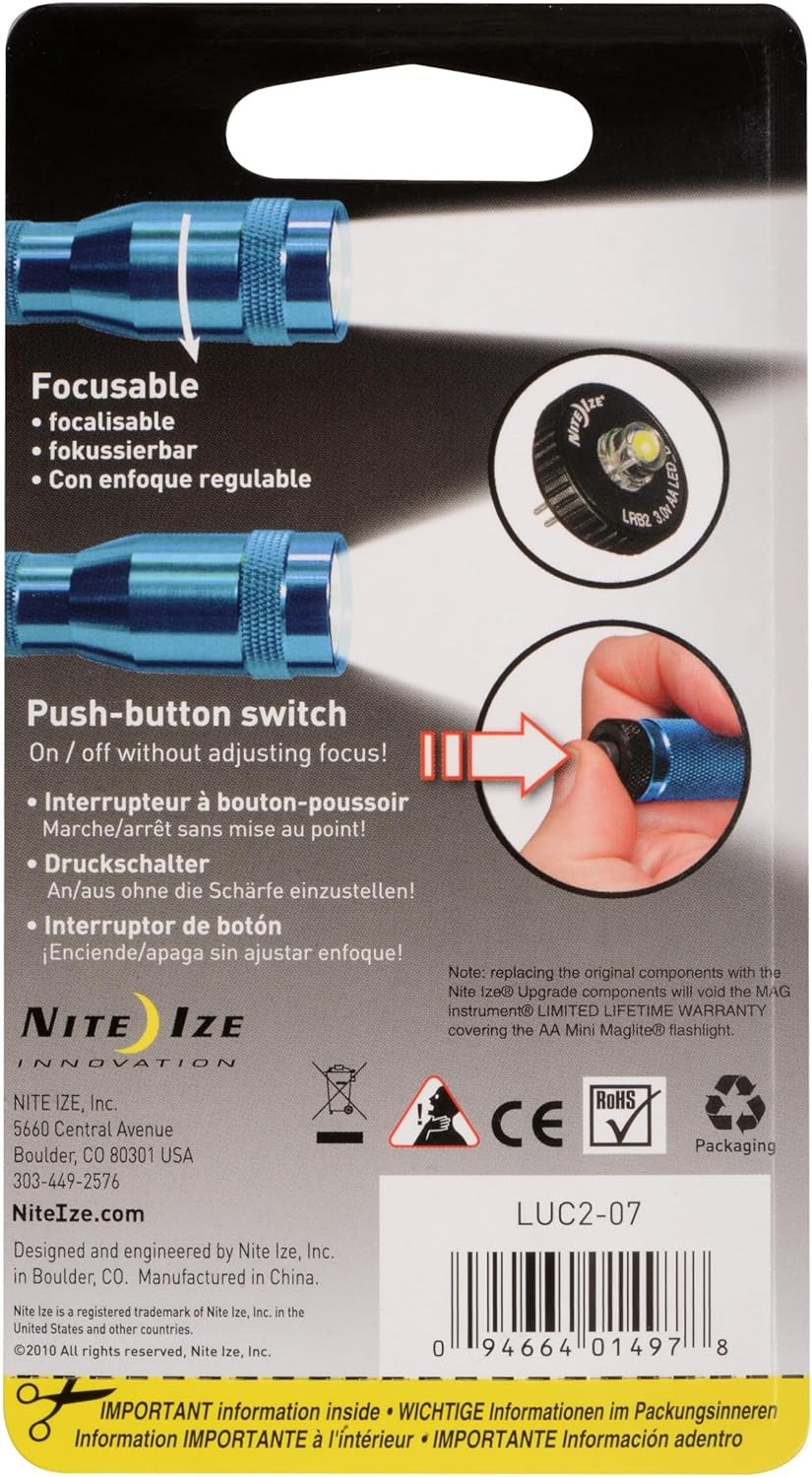 Nite Ize LED Upgrade Combo II for AA Mini Maglite, 2 Count X890