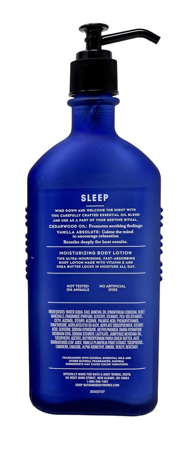 Bath & Body Works Aromatherapy Sleep Cedarwood + Vanilla Body Lotion, 2 Pack B738