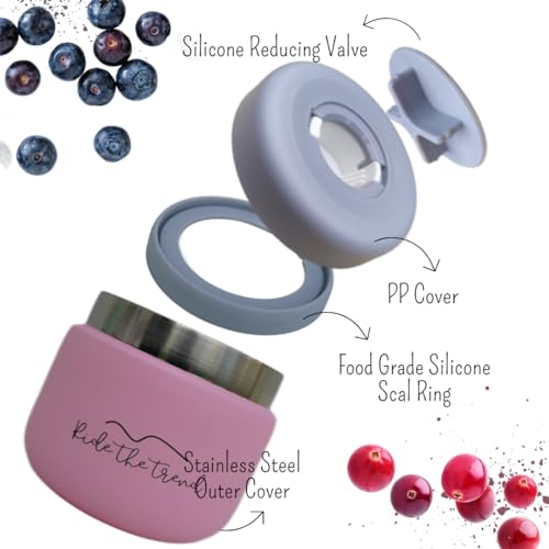 12oz Stainless Steel Vacuum Insulated Food Jar Leak-Proof Thermos for Kids Adults T16977
