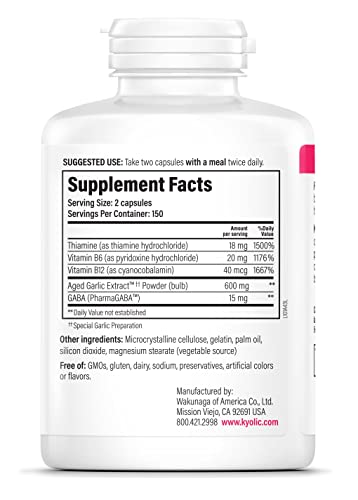 Kyolic Aged Garlic Extract Formula 101, 200 Capsules G115505