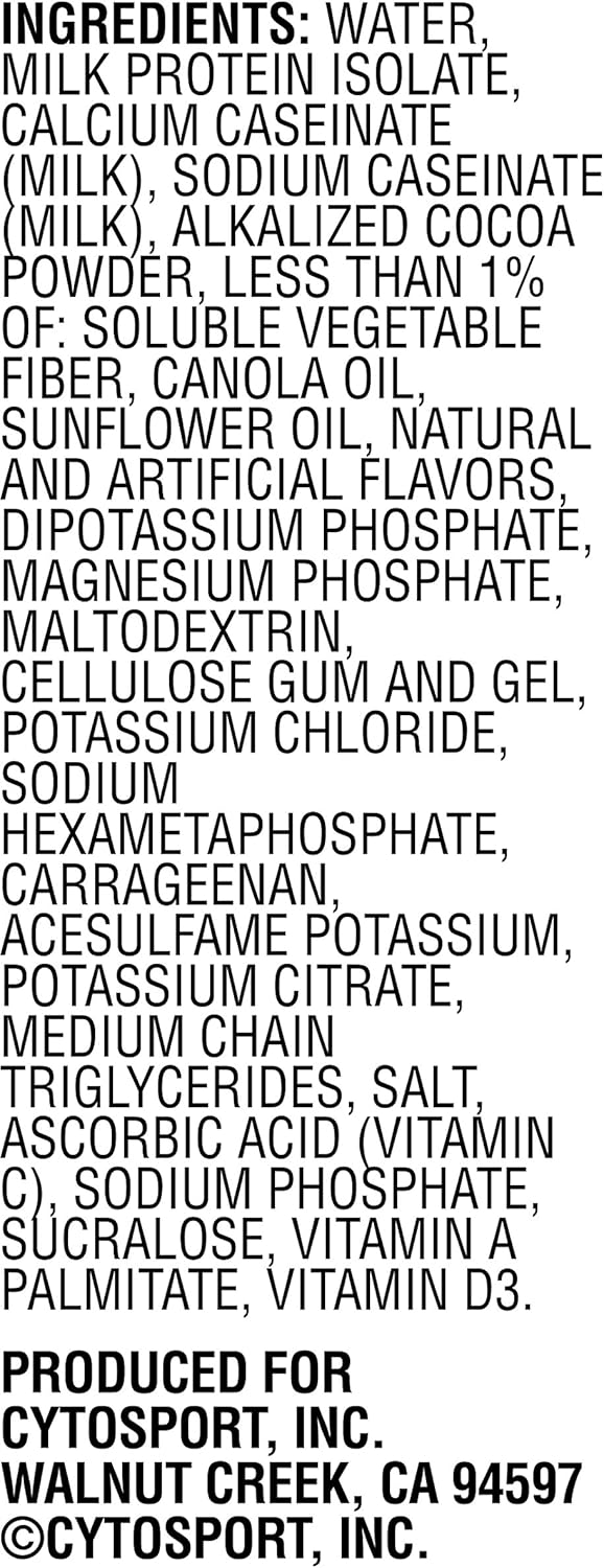 Cytosport Muscle Milk Genuine Chocolate Protein Shake, 11 Fl Oz, 4-Pack U845992