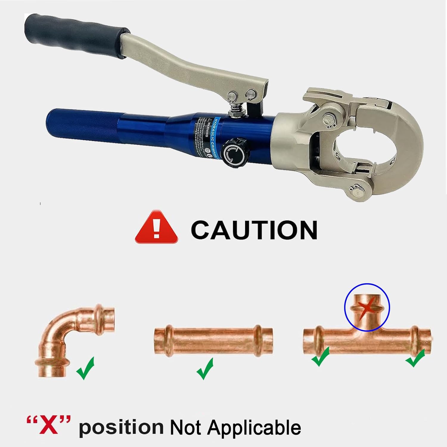 Propress Tool Copper Press Tool for Viega Fittings and PEX Pipe (IG-1632E) N763641