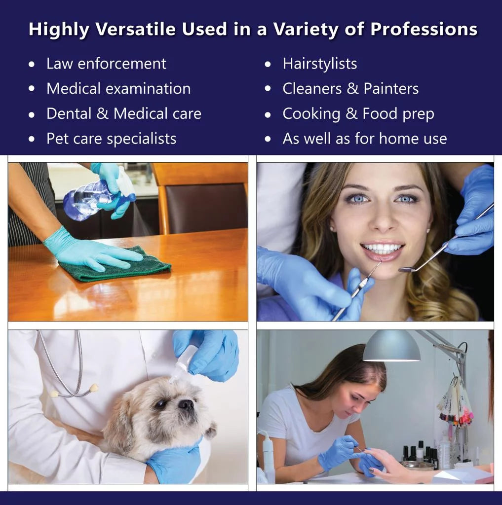 Nitrile-Vinyl Blend Disposable Exam Gloves, Latex Free, Small, 1000/Case T6781