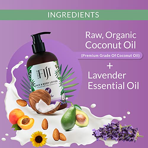 Coco Fiji Face & Body Lotion with Coconut Oil, Fragrance Free 12 oz M120446