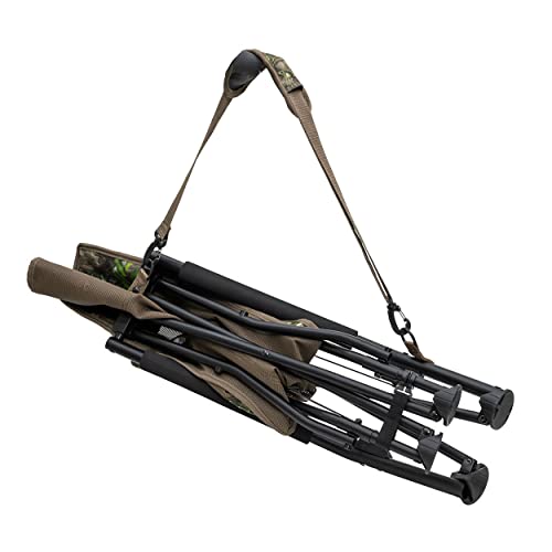 ALPS OutdoorZ Vanish Turkey Hunting Chair, Mossy Oak Obsession Camo, Steel Frame S763