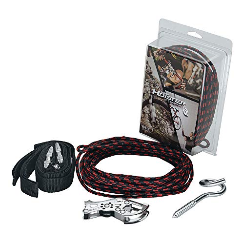 HARKEN - Bike Overhead Garage Storage Hoist, Self-Leveling, Safe Anti-Drop System, Easy One-Person Operation, Smart Garage Organization