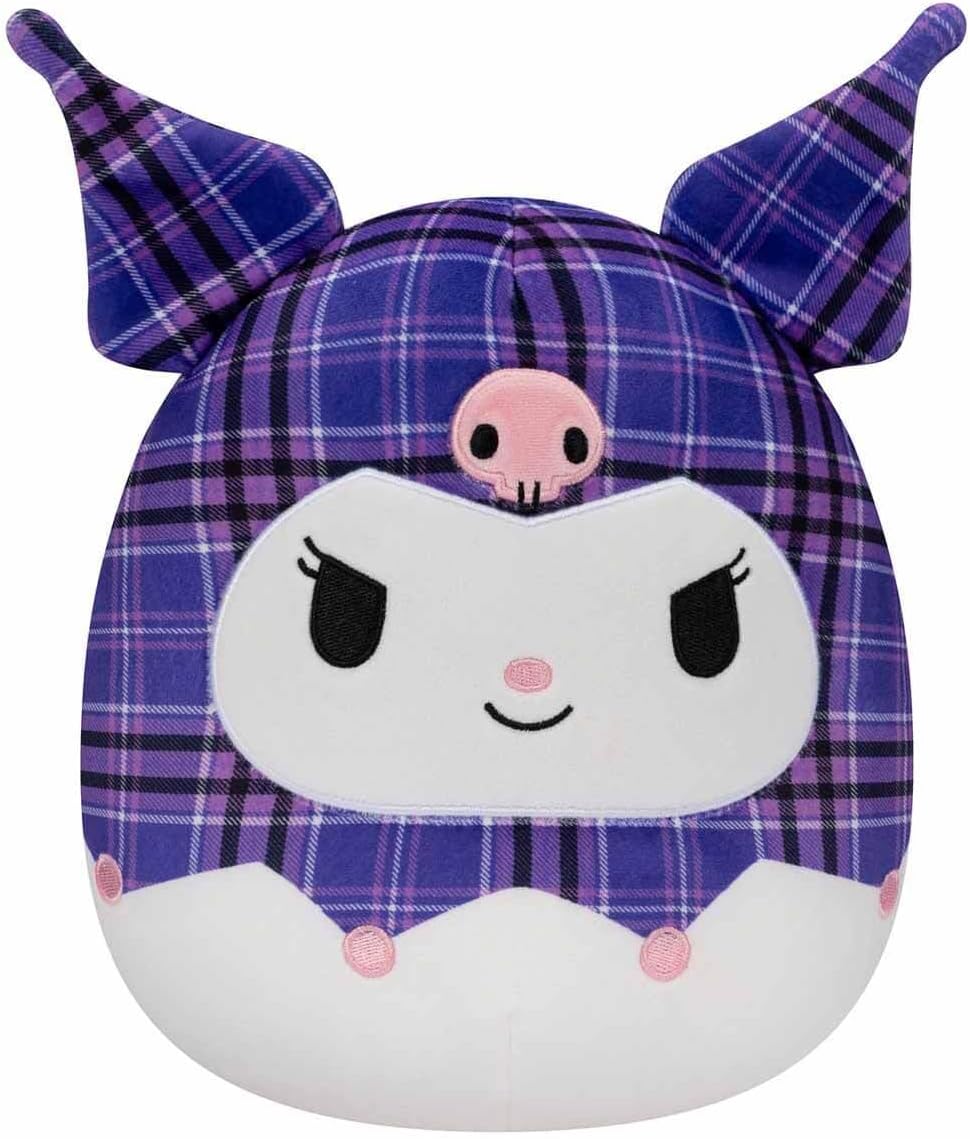 Sanrio Squishmallows 8 Inch Plush | Plaid Kuromi