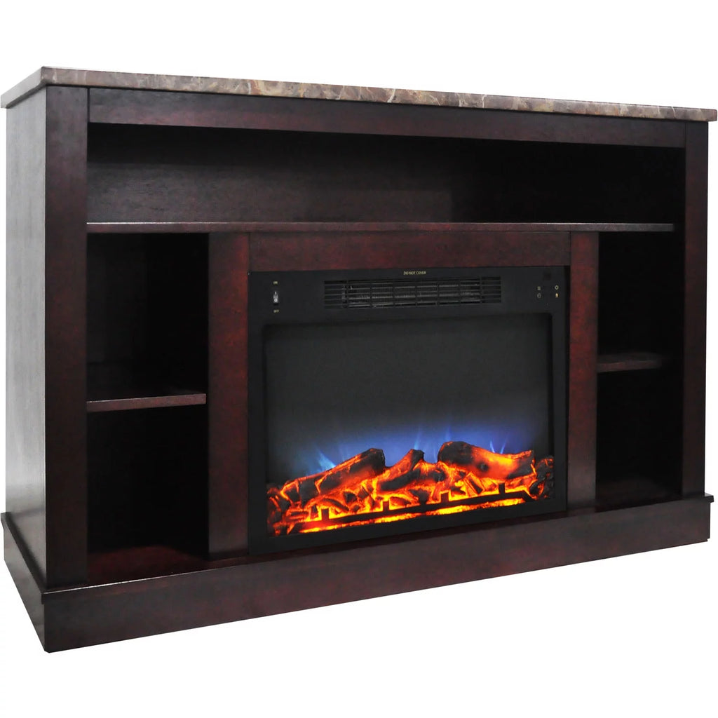 Cambridge Seville 47" Freestanding Electric Fireplace with Remote, Mahogany Mantel P837