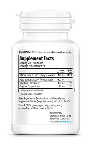 Kyolic Aged Garlic Extract Formula 106 Circulation Health, 300 Capsules P84300