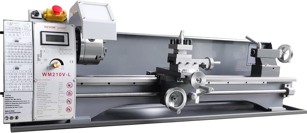 VEVOR Metal Lathe Machine, 8.3" x 29.5", 750W Benchtop Power Lathe H26151