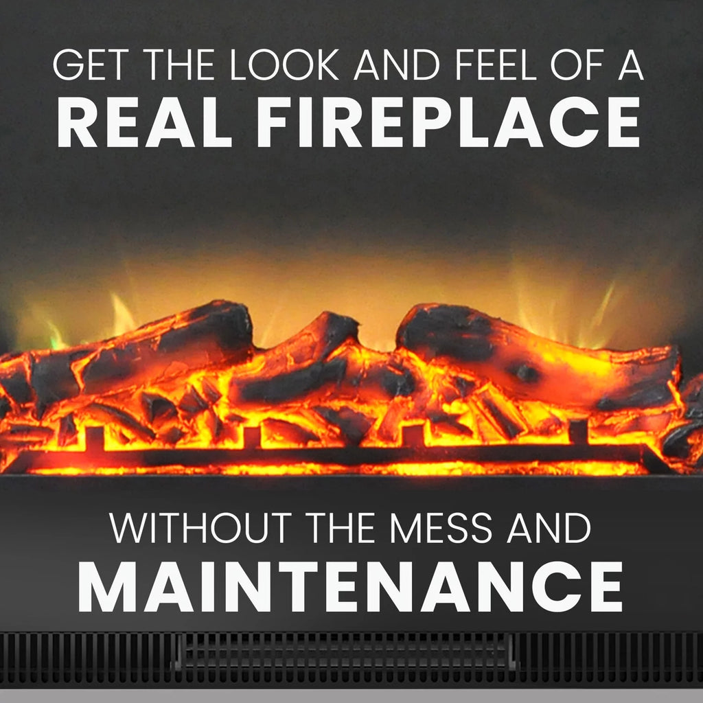 Cambridge Seville 47" Freestanding Electric Fireplace with Remote, Mahogany Mantel P837